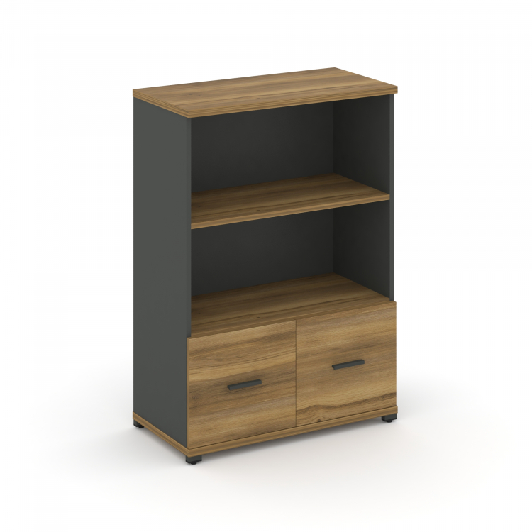 Concept Шкаф 1 широкая секция, 3 ниши CN.STS-311 A Сандал Янтарный/Антрацит/Металл Антрацит 836*420*