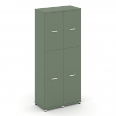 Concept Шкаф 2 узкие секции, 5 ниш CN.STU-525 W Кобо/Металл Белый 836*420*1922