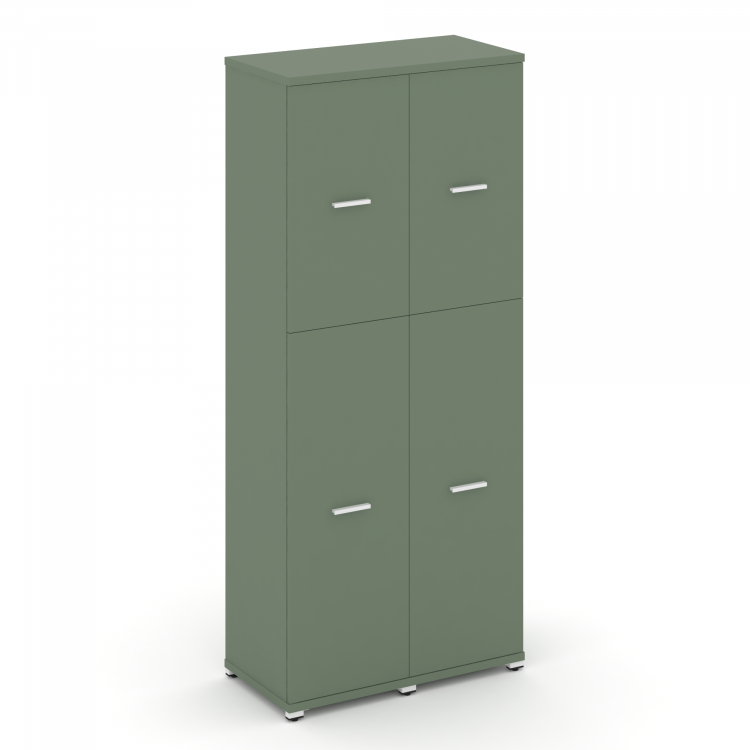 Concept Шкаф 2 узкие секции, 5 ниш CN.STU-525 W Кобо/Металл Белый 836*420*1922