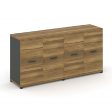 Concept Шкаф 2 широкие секции, 2 нишии CN.STS-223 A Сандал Янтарный/Антрацит/Металл Антрацит 1668*42