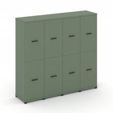 Concept Шкаф 4 узкие секции, 4 ниши CN.STU-442 B Кобо/Металл Черный 1668*420*1554