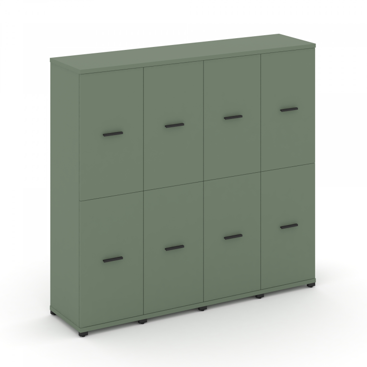 Concept Шкаф 4 узкие секции, 4 ниши CN.STU-442 B Кобо/Металл Черный 1668*420*1554