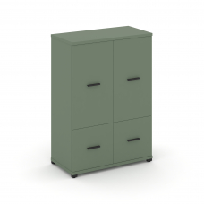 Concept Шкаф 1 широкая секция, 3 ниши CN.STS-312 B Кобо/Металл Черный 836*420*1186