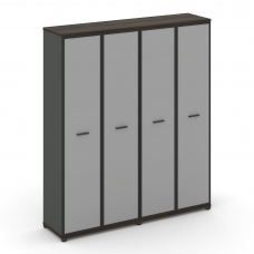 Concept Шкаф 2 широкие секции, 5 ниш CN.STS-528 RMB A Дуб Мали/Антрацит/Металл Антрацит/Сатин 1668*4