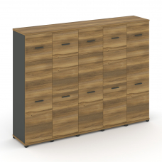 Concept Шкаф 5 узких секций, 4 ниши CN.STU-454 A Сандал Янтарный/Антрацит/Металл Антрацит 2084*420*1