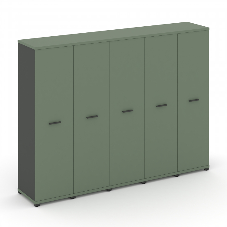 Concept Шкаф 5 узких секций, 4 ниши CN.STU-456 A Кобо/Антрацит/Металл Антрацит 2084*420*1554