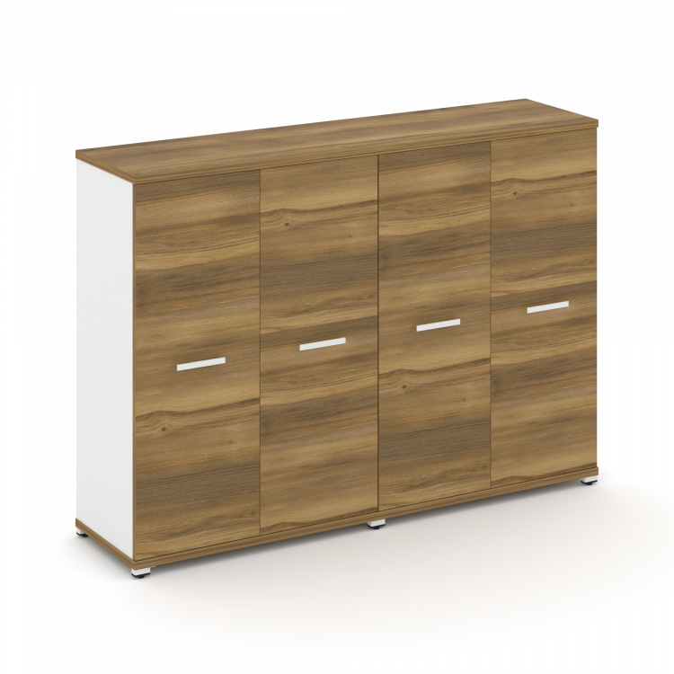 Concept Шкаф 2 широкие секции, 3 ниши CN.STS-326 W Сандал Янтарный/Белый Бриллиант/Металл Белый 1668