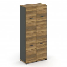 Concept Шкаф 2 узкие секции, 5 ниш CN.STU-525 A Сандал Янтарный/Антрацит/Металл Антрацит 836*420*192