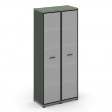 Concept Шкаф 2 узкие секции, 5 ниш CN.STU-528 RMB A Кобо/Антрацит/Металл Антрацит/Сатин 836*420*1922