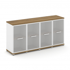 Concept Шкаф 4 узкие секции, 2 ниши CN.STU-243 RMW W Сандал Янтарный/Белый Бриллиант/Металл Белый/Са