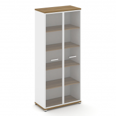 Concept Шкаф 1 широкая секция, 5 ниш CN.STS-518 RPW W Сандал Янтарный/Белый Бриллиант/Металл Белый/П