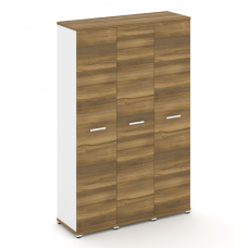 Concept Шкаф 3 узкие секции, 5 ниш CN.STU-538 W Сандал Янтарный/Белый Бриллиант/Металл Белый 1252*42