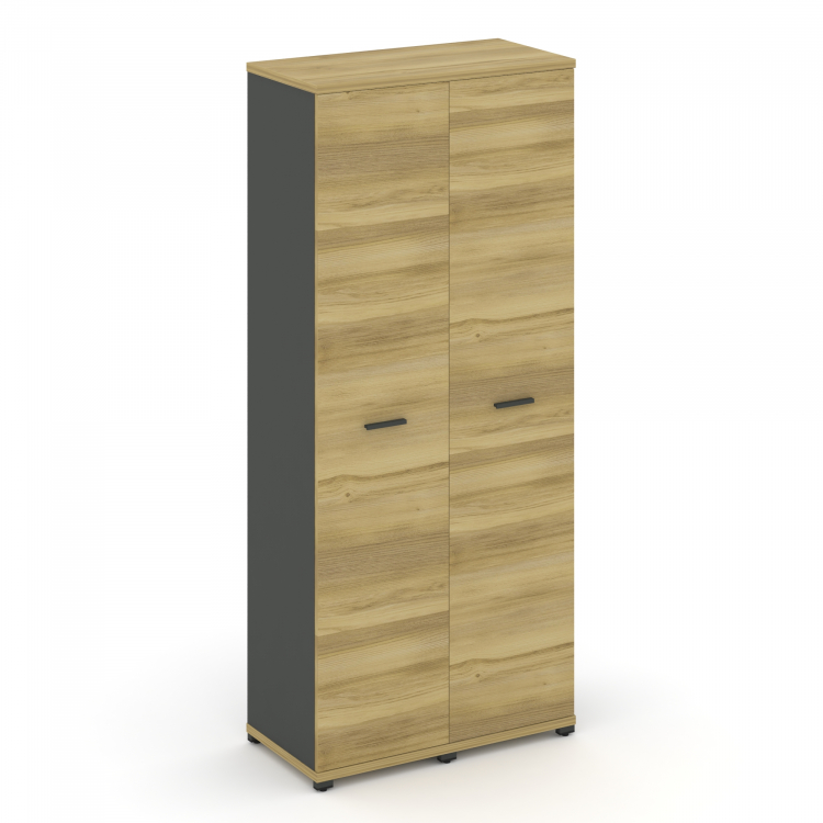 Concept Шкаф 2 узкие секции, 5 ниш CN.STU-528 A Дуб Винченцо/Антрацит/Металл Антрацит 836*420*1922