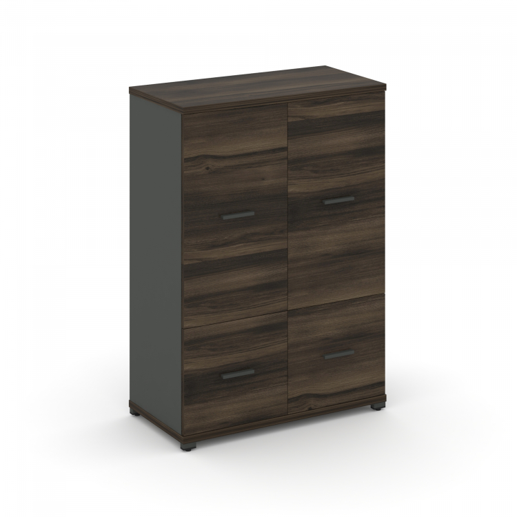 Concept Шкаф 1 широкая секция, 3 ниши CN.STS-312 A Дуб Мали/Антрацит/Металл Антрацит 836*420*1186