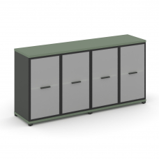 Concept Шкаф 2 широкие секции, 2 нишии CN.STS-223 RMB A Кобо/Антрацит/Металл Антрацит/Сатин 1668*420