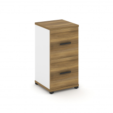 Concept Шкаф 1 узкая секция, 2 ниши CN.STU-212 B Сандал Янтарный/Белый Бриллиант/Металл Черный 420*4