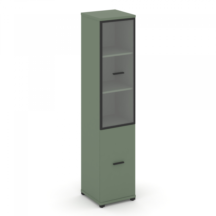 Concept Шкаф 1 узкая секция, 5 ниш CN.STU-512 RPB B Кобо/Металл Черный/Прозрачный 420*420*1922