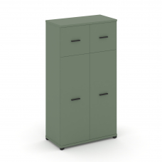 Concept Шкаф 1 широкая секция, 4 ниши CN.STS-414 B Кобо/Металл Черный 836*420*1554