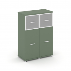 Concept Шкаф 2 узкие секции, 3 ниши CN.STU-324 RMW W Кобо/Металл Белый/Сатин 836*420*1186