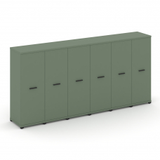 Concept Шкаф 6 узких секций, 3 ниши CN.STU-366 B Кобо/Металл Черный 2500*420*1186