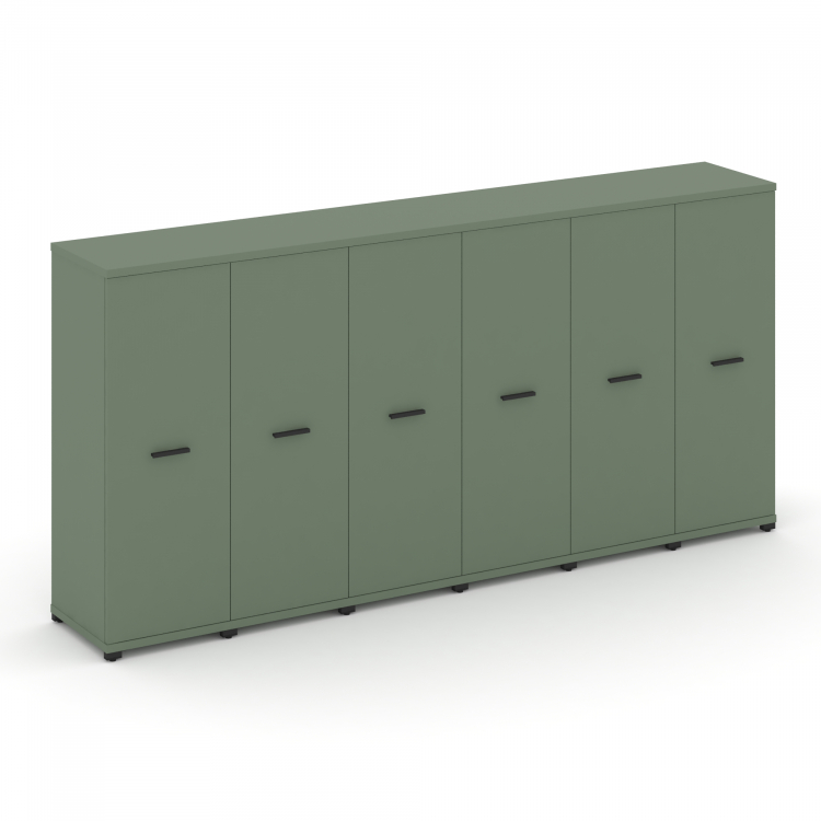 Concept Шкаф 6 узких секций, 3 ниши CN.STU-366 B Кобо/Металл Черный 2500*420*1186