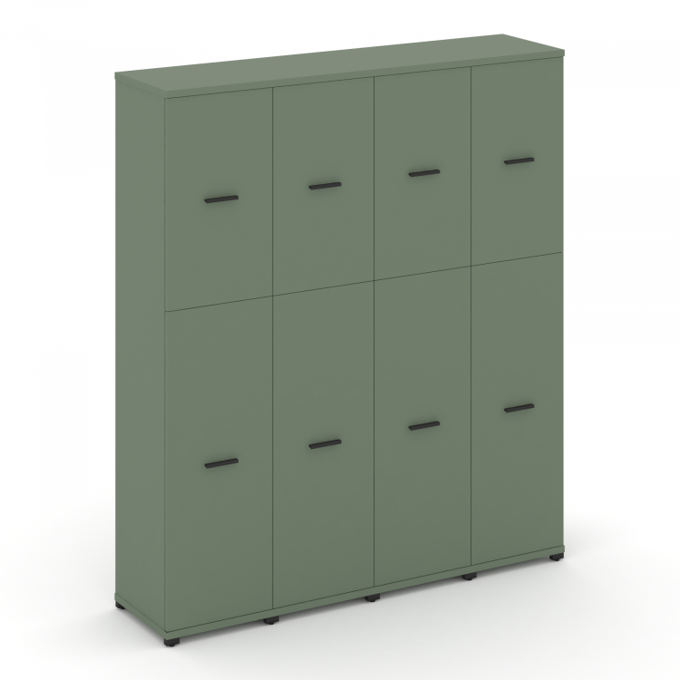 Concept Шкаф 4 узкие секции, 5 ниш CN.STU-545 B Кобо/Металл Черный 1668*420*1922