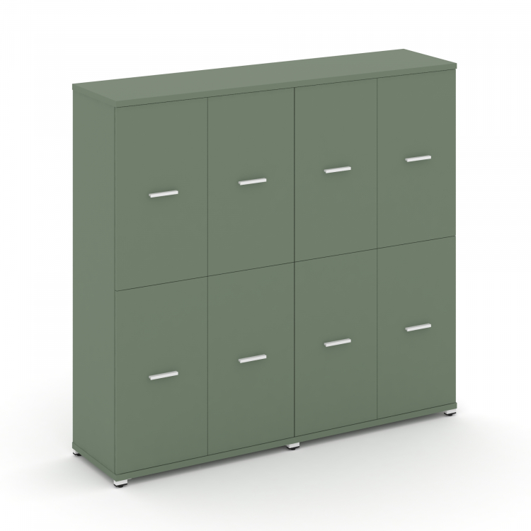 Concept Шкаф 2 широкие секции, 4 ниши CN.STS-422 W Кобо/Металл Белый 1668*420*1554