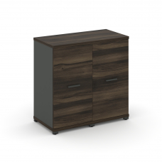 Concept Шкаф 2 узкие секции, 2 ниши CN.STU-223 A Дуб Мали/Антрацит/Металл Антрацит 836*420*818