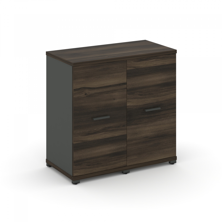 Concept Шкаф 2 узкие секции, 2 ниши CN.STU-223 A Дуб Мали/Антрацит/Металл Антрацит 836*420*818