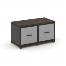 Concept Шкаф 2 узкие секции, 1 ниша CN.STU-123 RMB A Дуб Мали/Антрацит/Металл Антрацит/Сатин 836*420