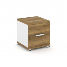 Concept Шкаф 1 узкая секция, 1 ниша CN.STU-113 W Сандал Янтарный/Белый Бриллиант/Металл Белый 420*42