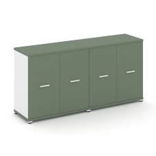 Concept Шкаф 2 широкие секции, 2 нишии CN.STS-223 W Кобо/Белый Бриллиант/Металл Белый 1668*420*818