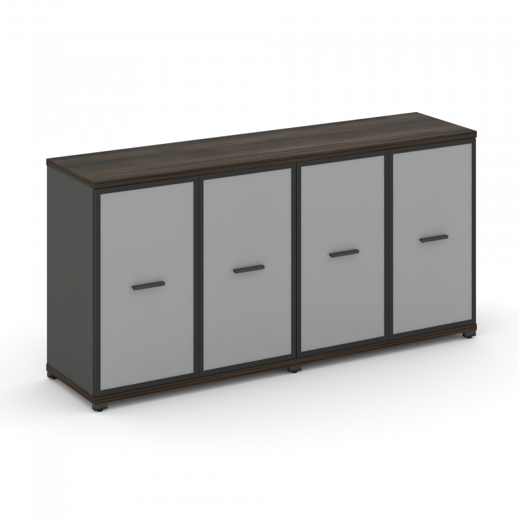 Concept Шкаф 2 широкие секции, 2 нишии CN.STS-223 RMB A Дуб Мали/Антрацит/Металл Антрацит/Сатин 1668