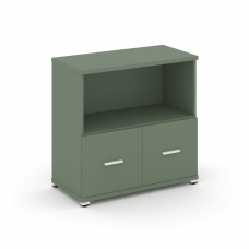 Concept Шкаф 1 широкая секция, 2 ниши CN.STS-211 W Кобо/Металл Белый 836*420*818