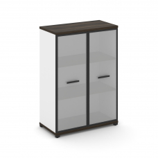 Concept Шкаф 1 широкая секция, 3 ниши CN.STS-316 RMB B Дуб Мали/Белый Бриллиант/Металл Черный/Сатин