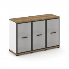 Concept Шкаф 3 узкие секции, 2 ниши CN.STU-233 RMB B Сандал Янтарный/Белый Бриллиант/Металл Черный/С