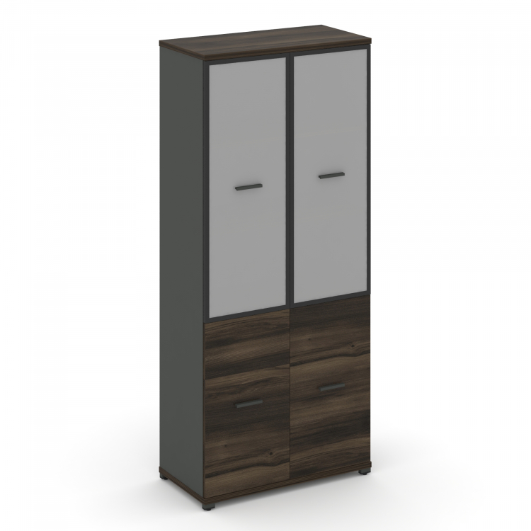 Concept Шкаф 1 широкая секция, 5 ниш CN.STS-512 RMB A Дуб Мали/Антрацит/Металл Антрацит/Сатин 836*42