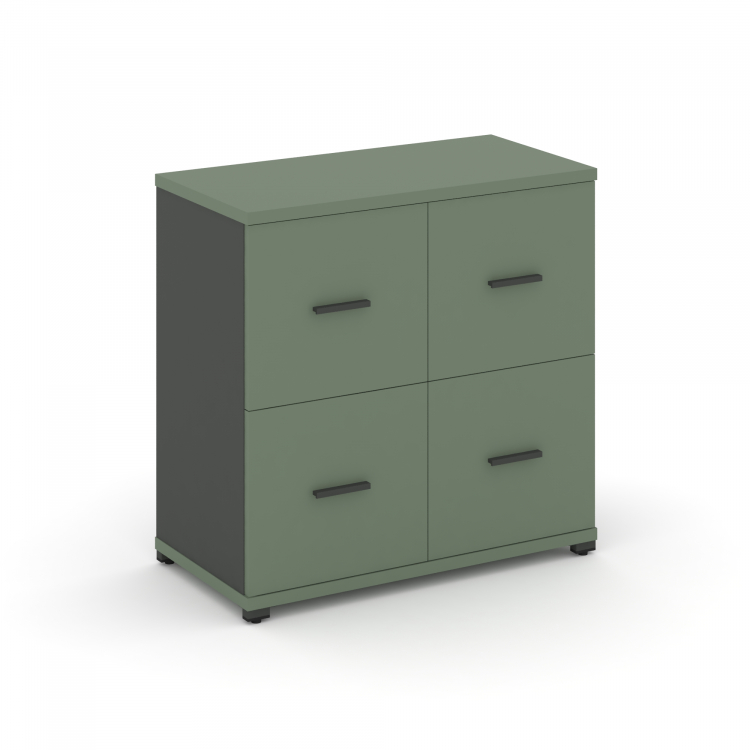 Concept Шкаф 1 широкая секция, 2 ниши CN.STS-212 A Кобо/Антрацит/Металл Антрацит 836*420*818