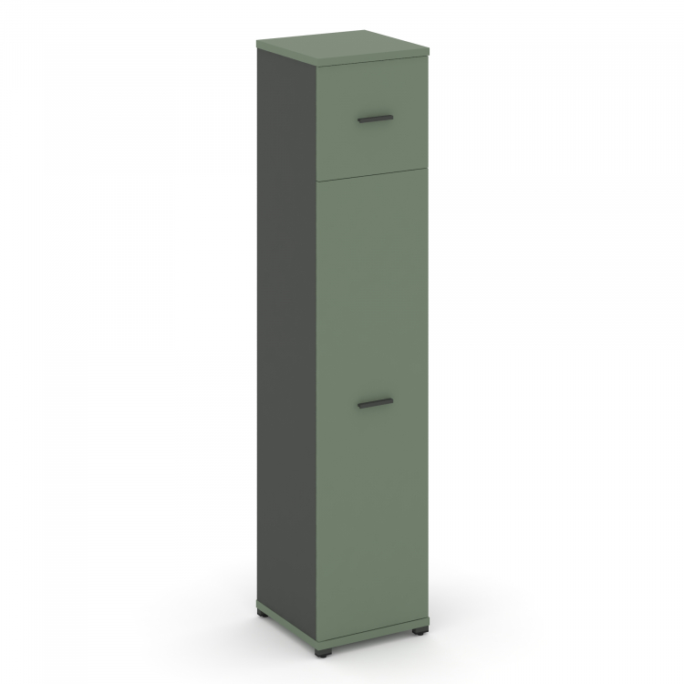 Concept Шкаф 1 узкая секция, 5 ниш CN.STU-517 A Кобо/Антрацит/Металл Антрацит 420*420*1922