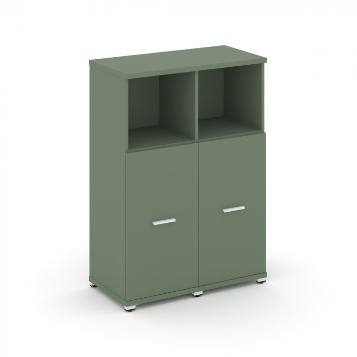 Концепт Шкаф 2 узкие секции, 3 ниши CN.STU-323 W Кобо/Металл Белый 836*420*1186