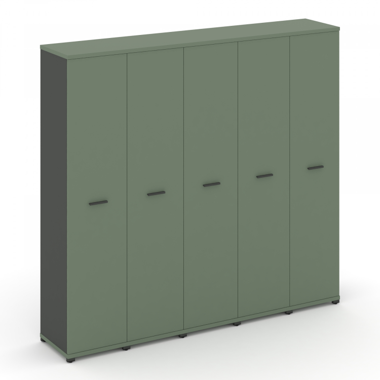 Concept Шкаф 5 узких секций, 5 ниш CN.STU-558 A Кобо/Антрацит/Металл Антрацит 2084*420*1922