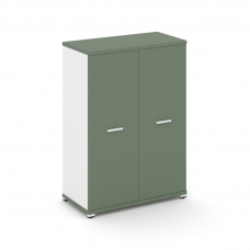 Concept Шкаф 1 широкая секция, 3 ниши CN.STS-316 W Кобо/Белый Бриллиант/Металл Белый 836*420*1186