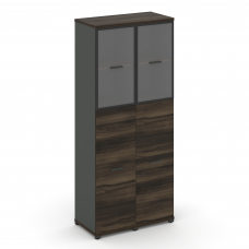 Concept Шкаф 2 узкие секции, 5 ниш CN.STU-525 RPB A Дуб Мали/Антрацит/Металл Антрацит/Прозрачный 836