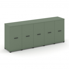 Concept Шкаф 5 узких секций, 2 ниши CN.STU-253 B Кобо/Металл Черный 2084*420*818