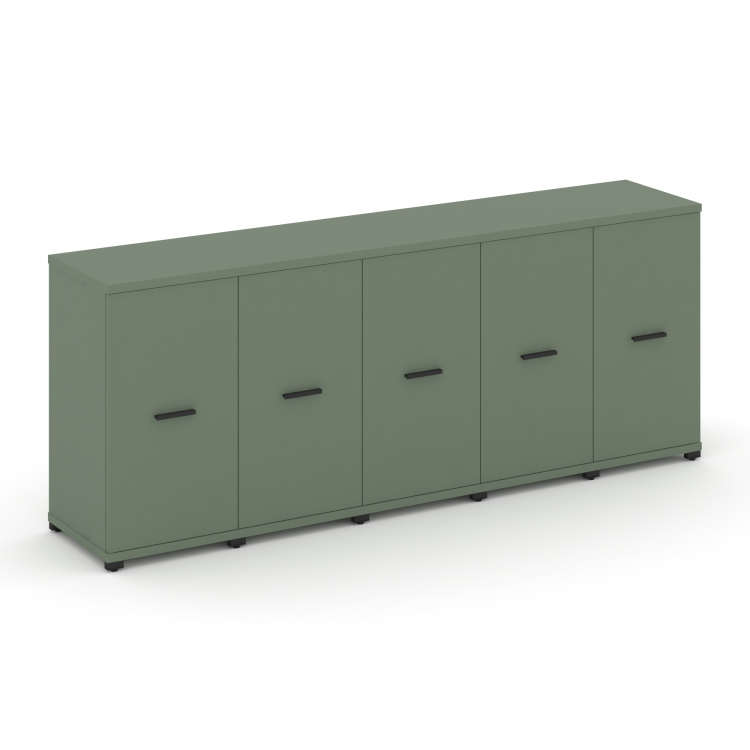 Concept Шкаф 5 узких секций, 2 ниши CN.STU-253 B Кобо/Металл Черный 2084*420*818