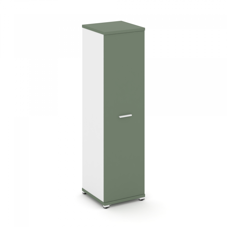 Concept Шкаф 1 узкая секция, 4 ниши CN.STU-416 W Кобо/Белый Бриллиант/Металл Белый 420*420*1554