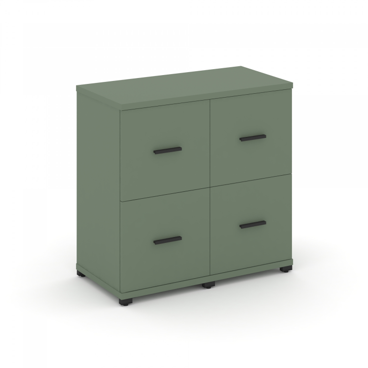 Concept Шкаф 2 узкие секции, 2 ниши CN.STU-222 B Кобо/Металл Черный 836*420*818