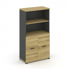 Concept Шкаф 1 широкая секция, 4 ниши CN.STS-411 A Дуб Винченцо/Антрацит/Металл Антрацит 836*420*155