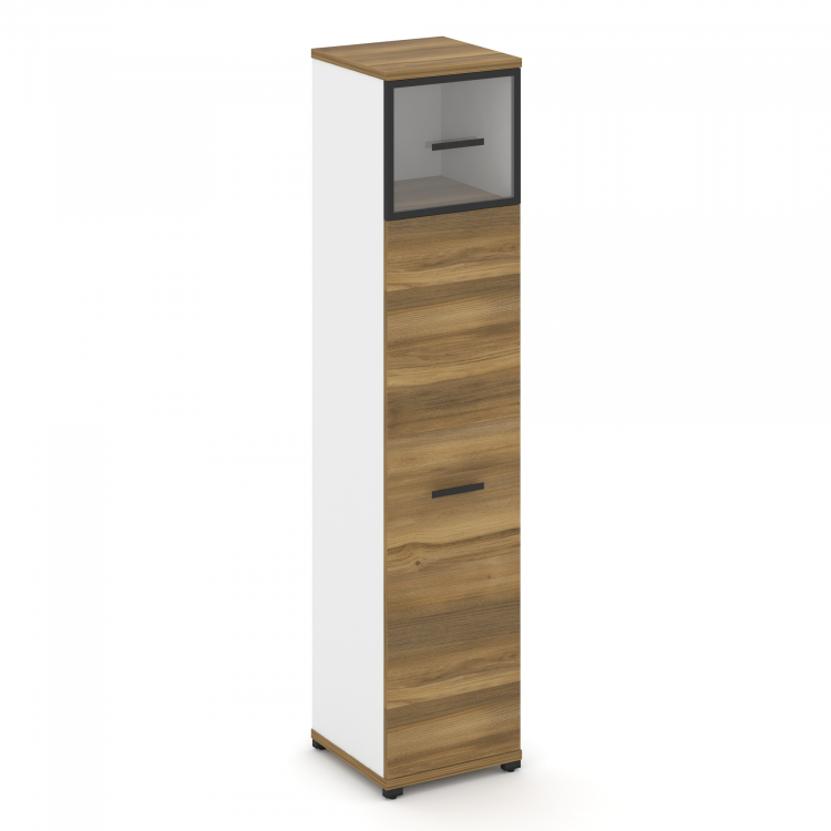 Concept Шкаф 1 узкая секция, 5 ниш CN.STU-517 RPB B Сандал Янтарный/Белый Бриллиант/Металл Черный/Пр