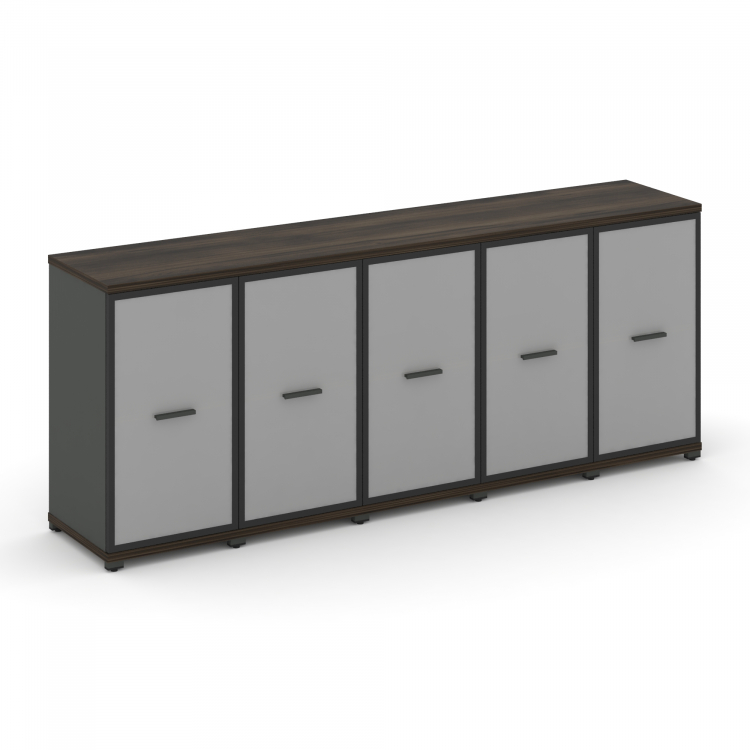 Concept Шкаф 5 узких секций, 2 ниши CN.STU-253 RMB A Дуб Мали/Антрацит/Металл Антрацит/Сатин 2084*42